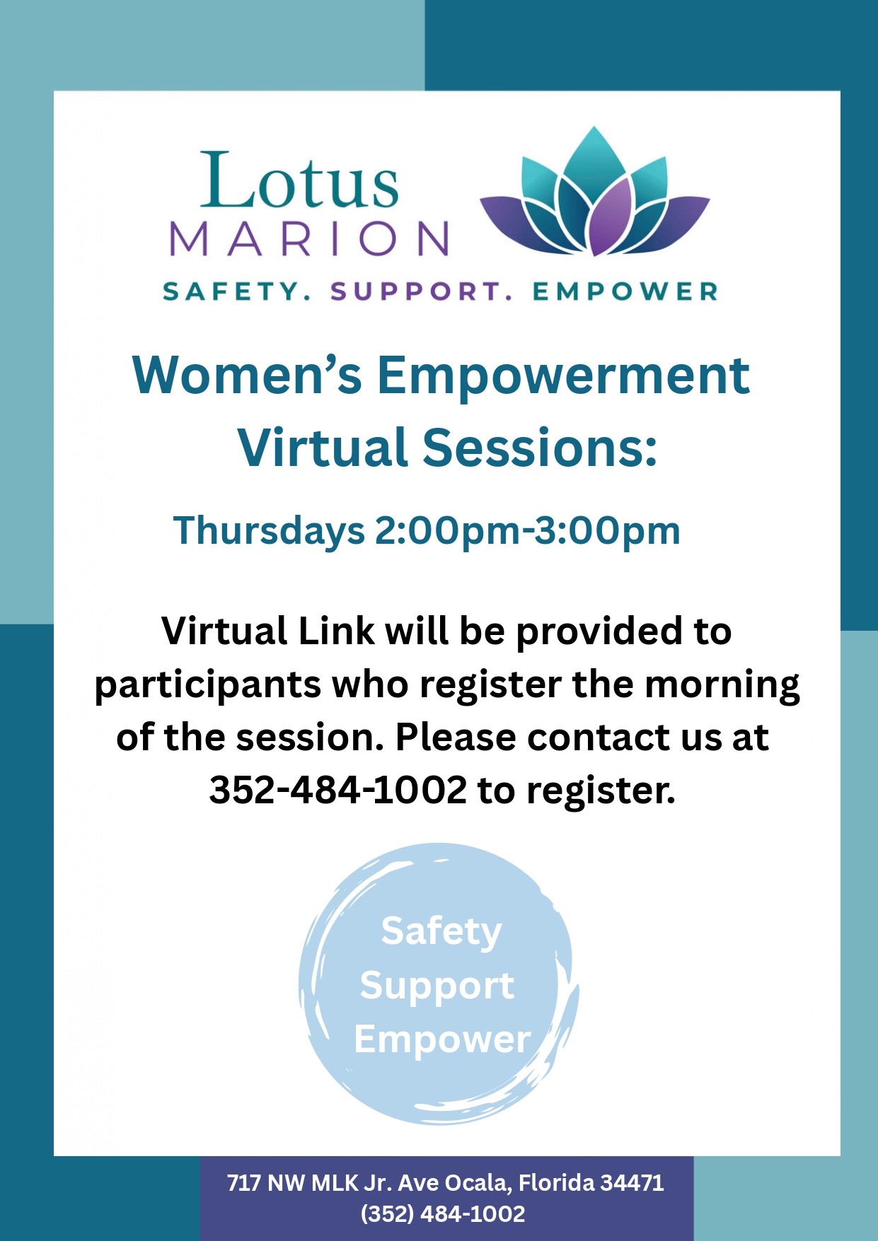 Women’s Empowerment Virtual Sessions